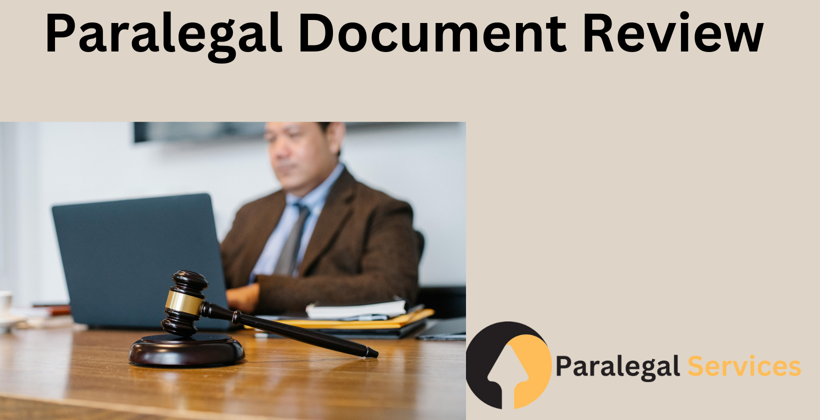 Paralegal reviewing legal documents at a desk