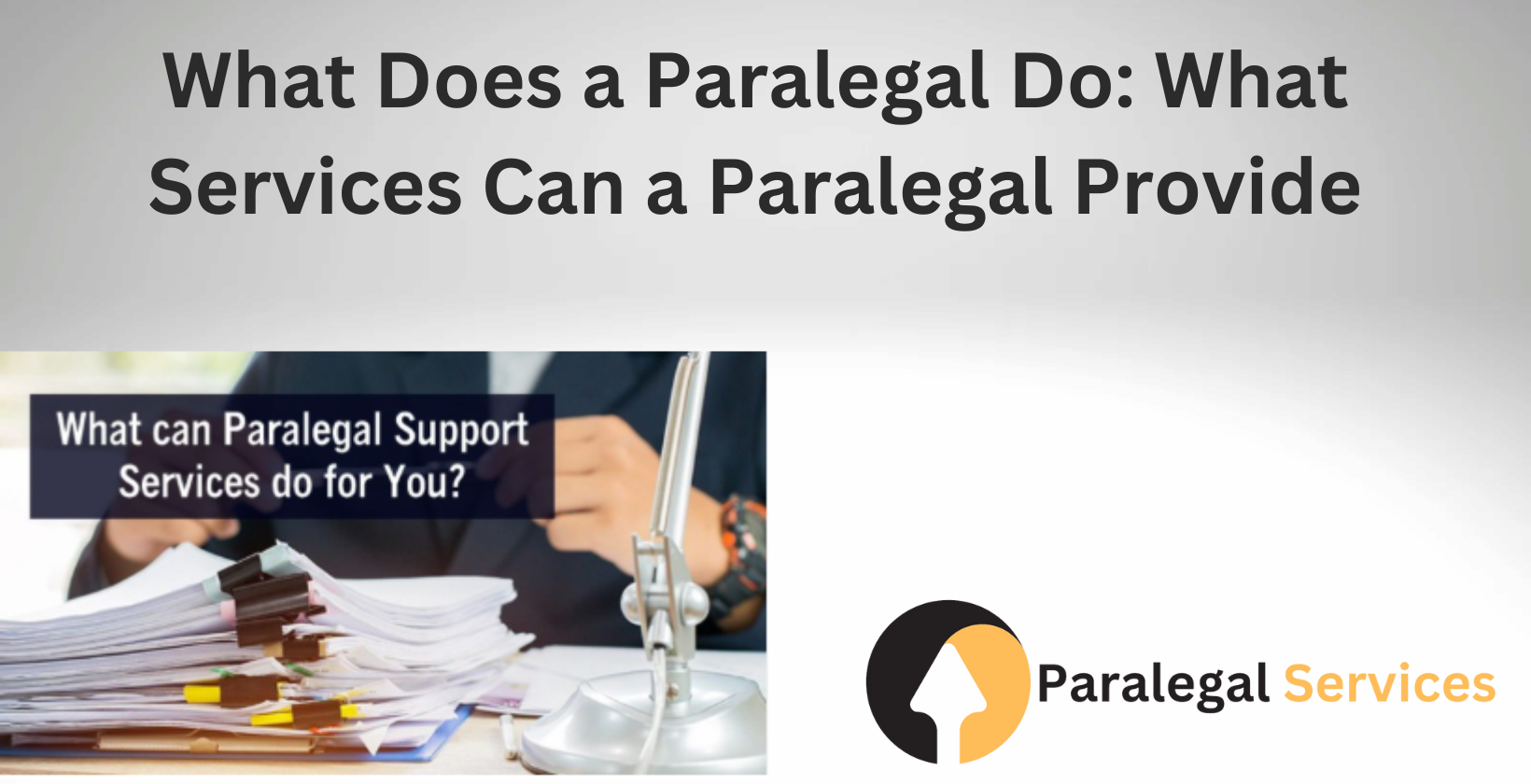 Paralegal reviewing legal documents at a desk